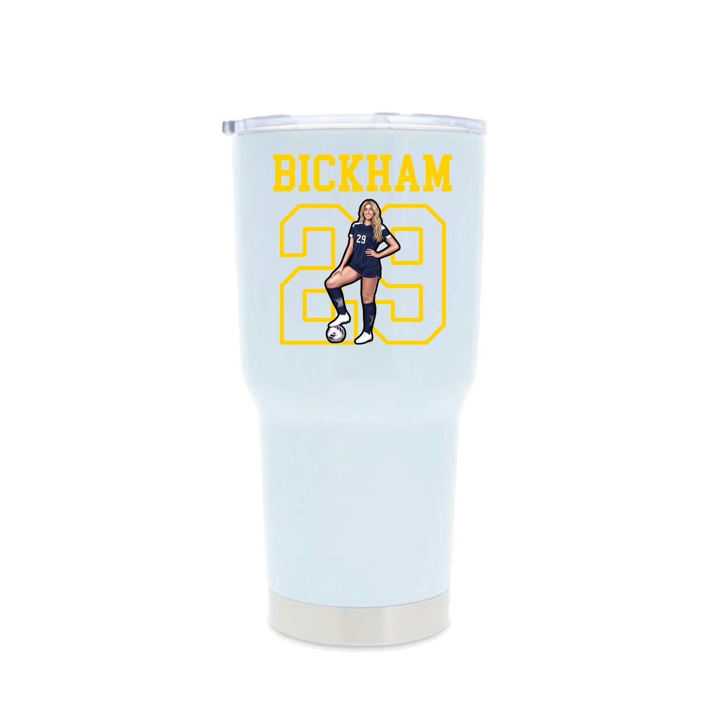 30oz Stainless Steel Tumbler — Shirsey in White