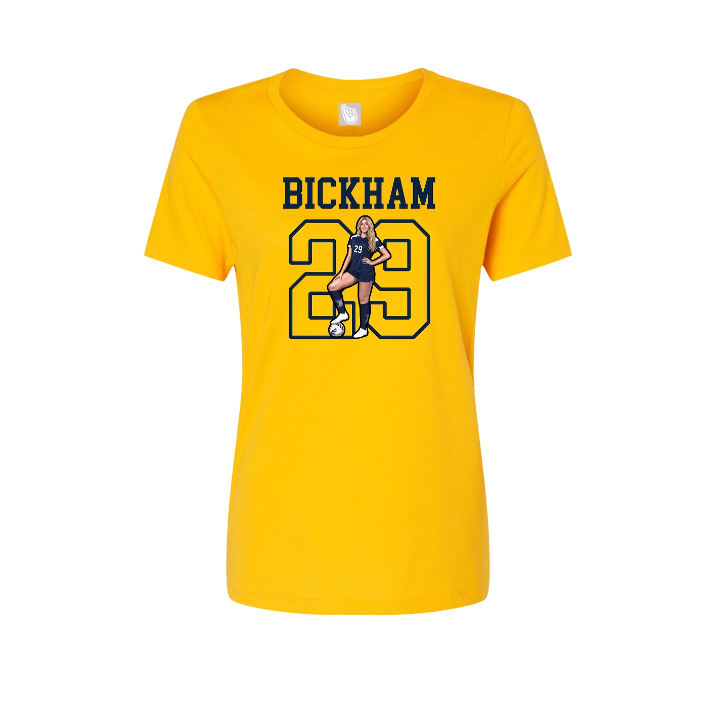 Fitted Women's Tee — Shirsey in Gold