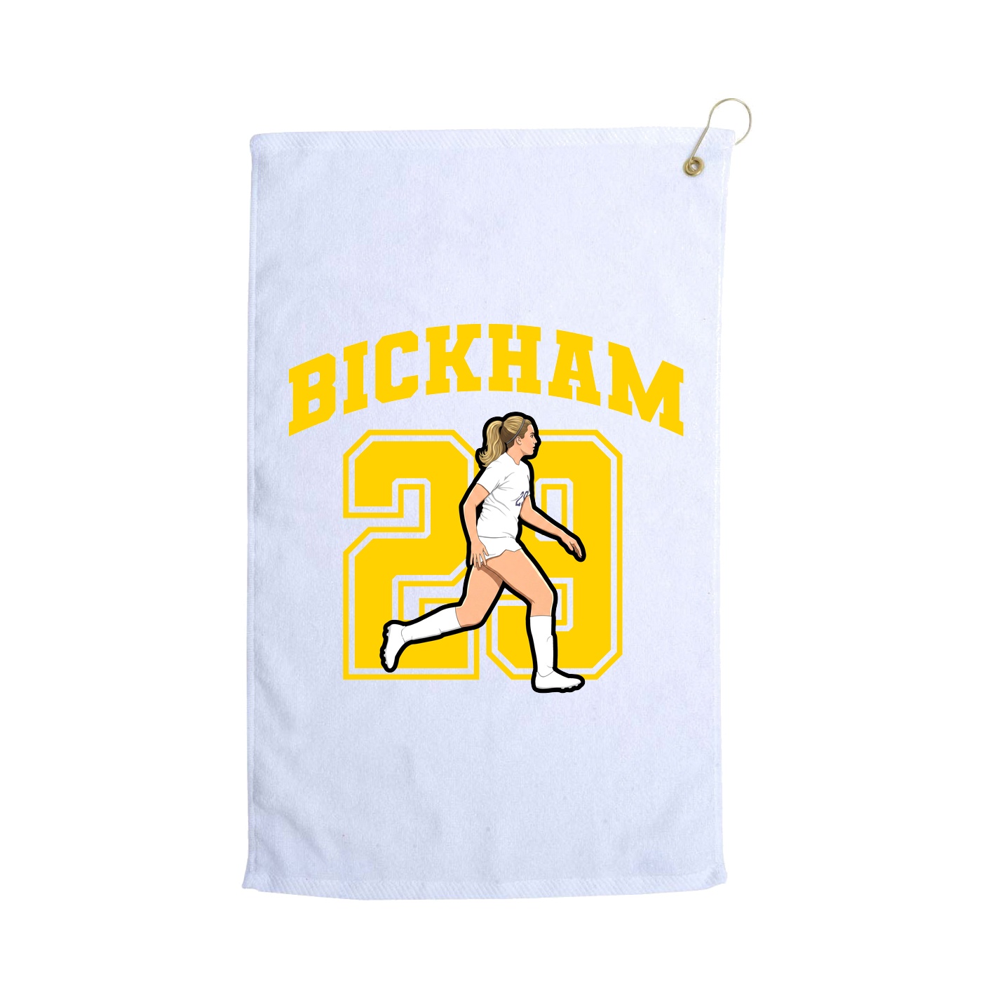 Golf Towel — Number in White