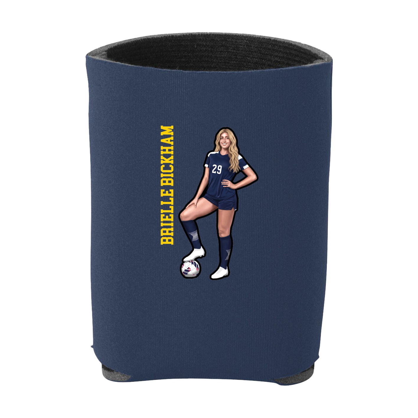 Can Holder — Name Vertical in Navy