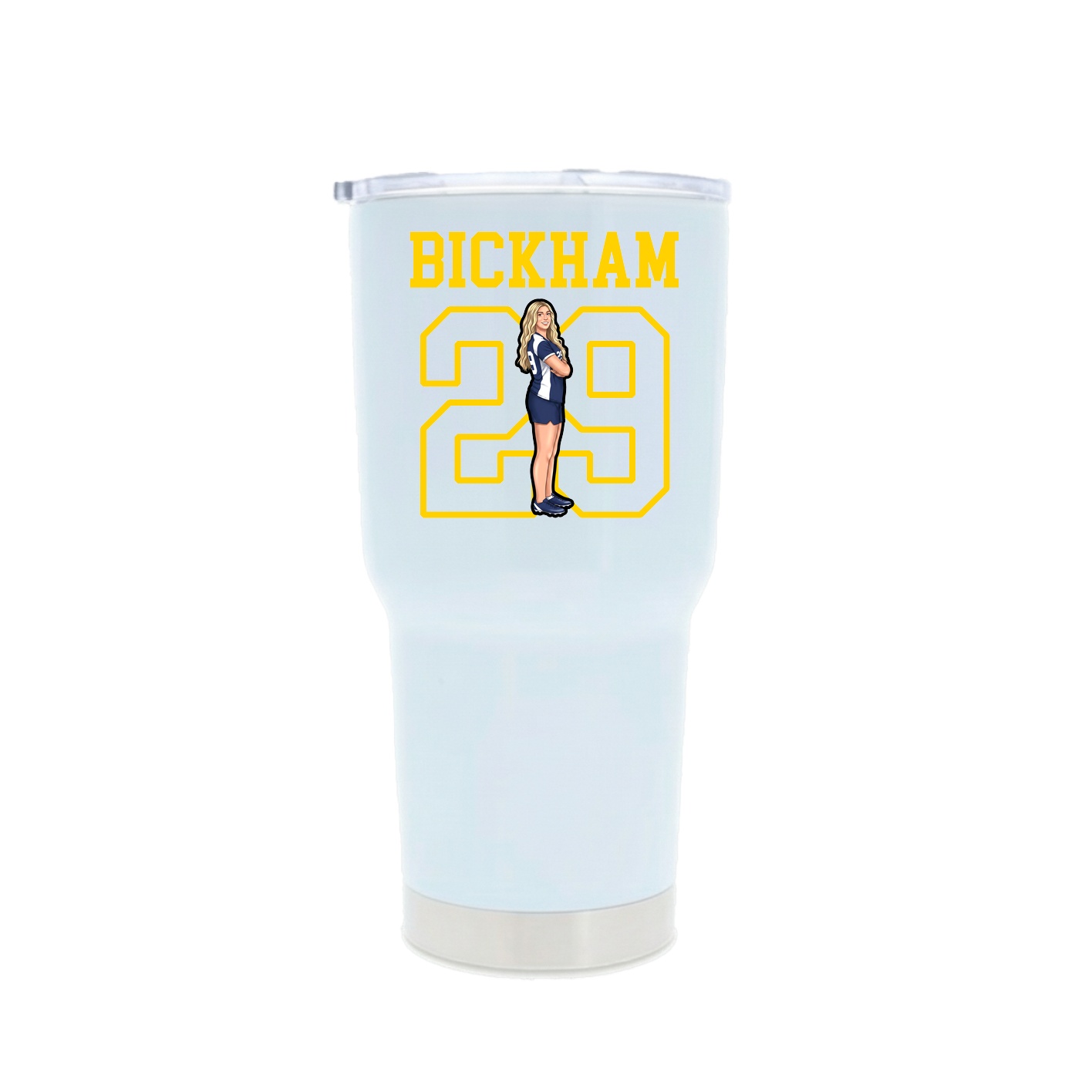 30oz Stainless Steel Tumbler — Shirsey in White