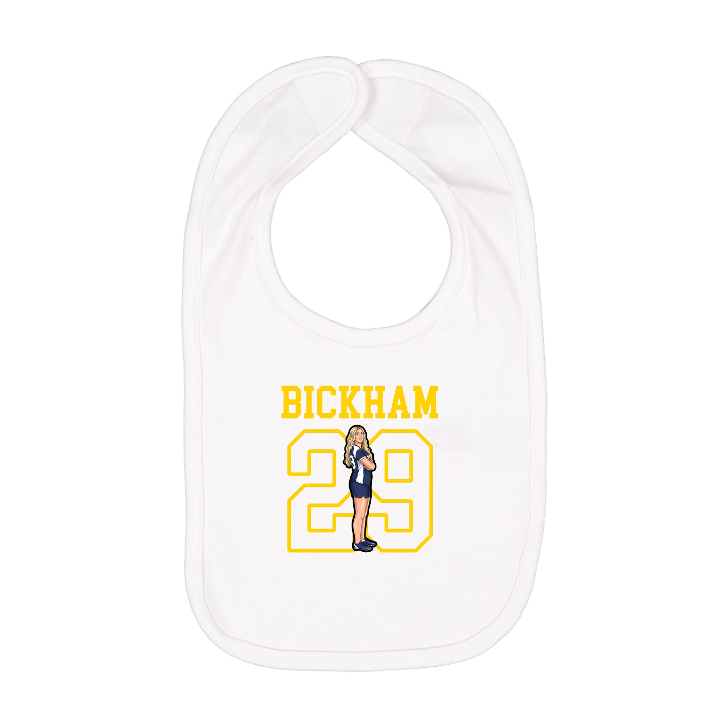 Infant Bib — Shirsey in White
