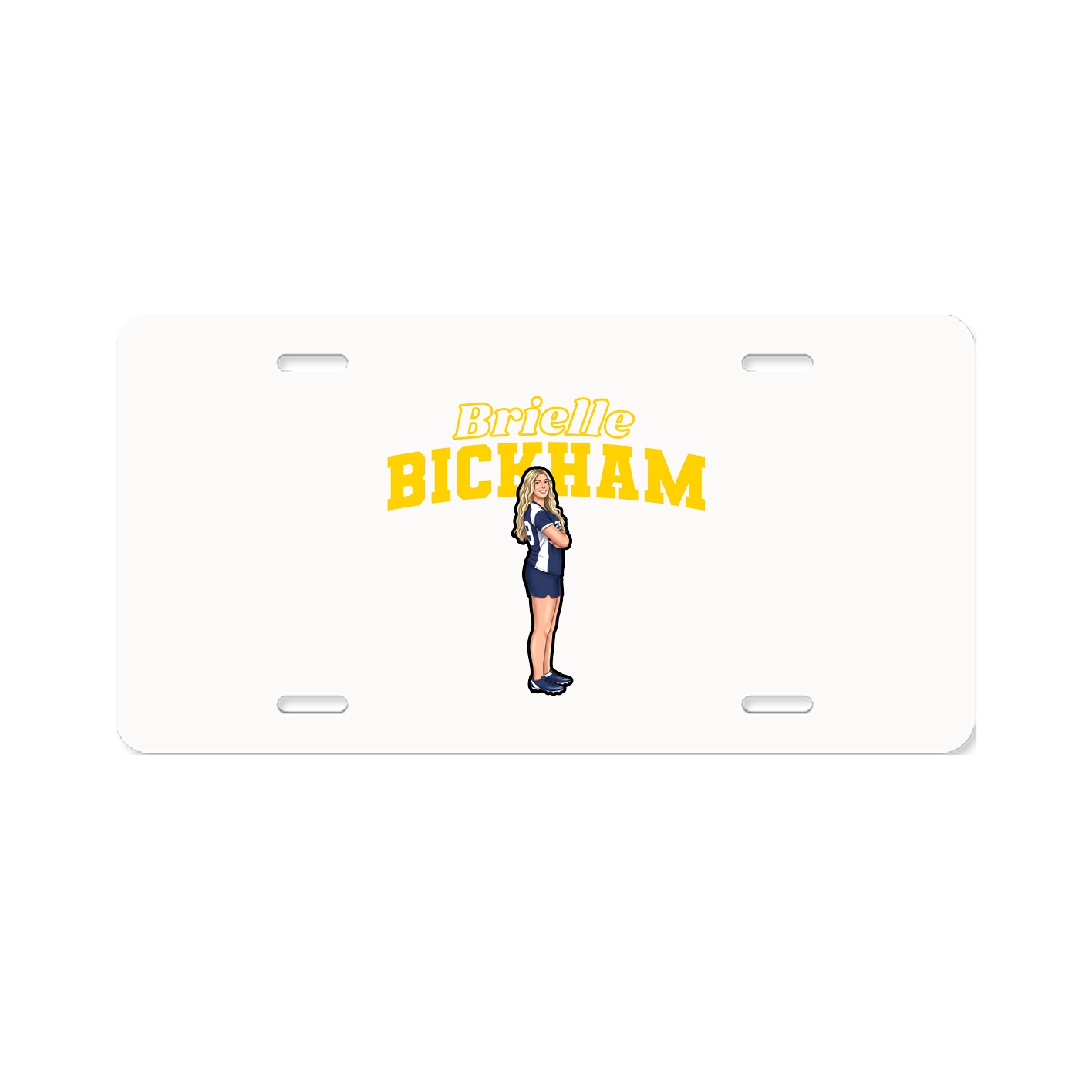 License Plate — Name Arch in Classic