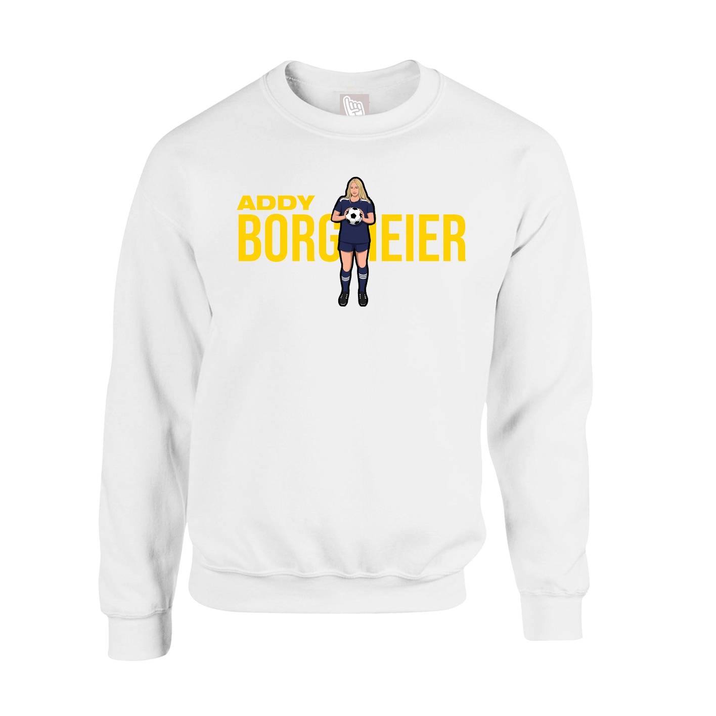 Fleece Crew — Player Name in White