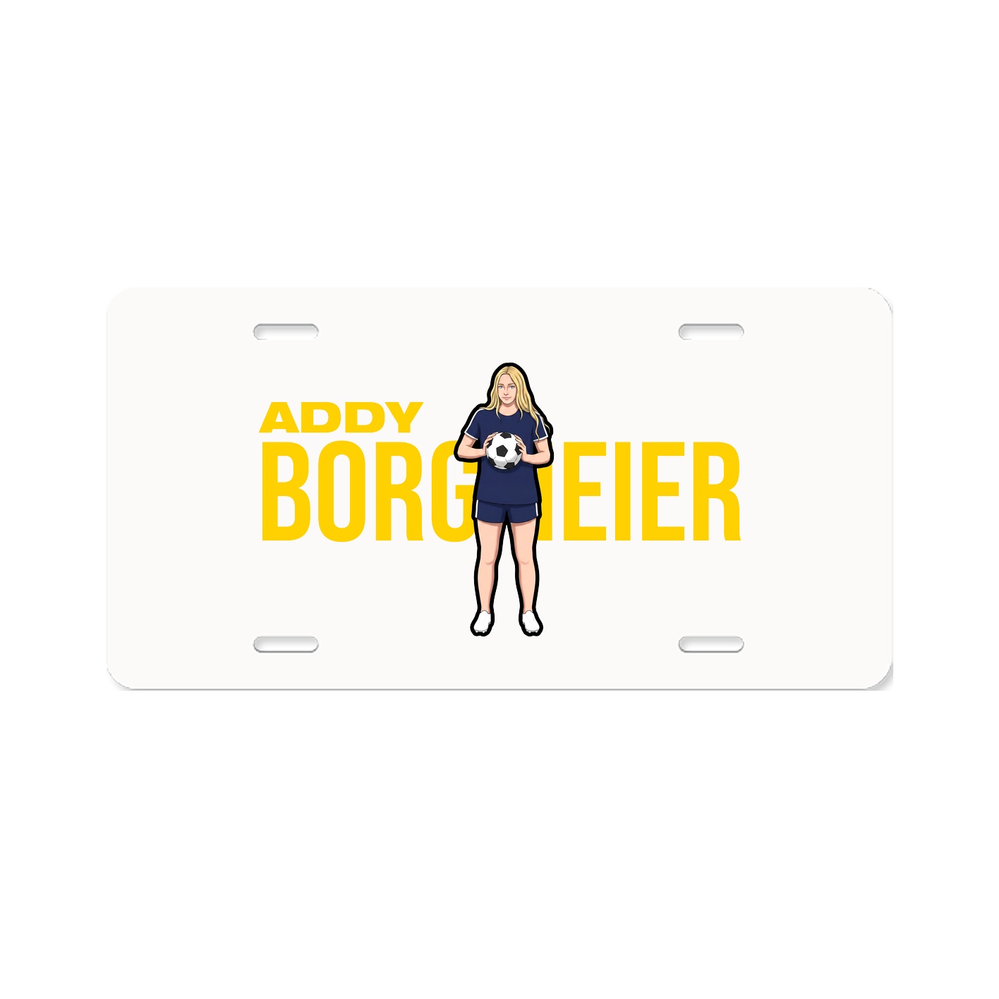 License Plate — Player Name in Classic
