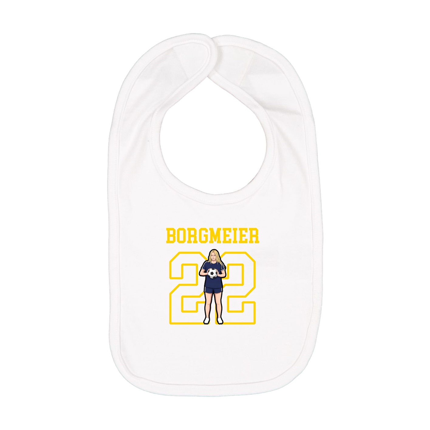 Infant Bib — Shirsey in White