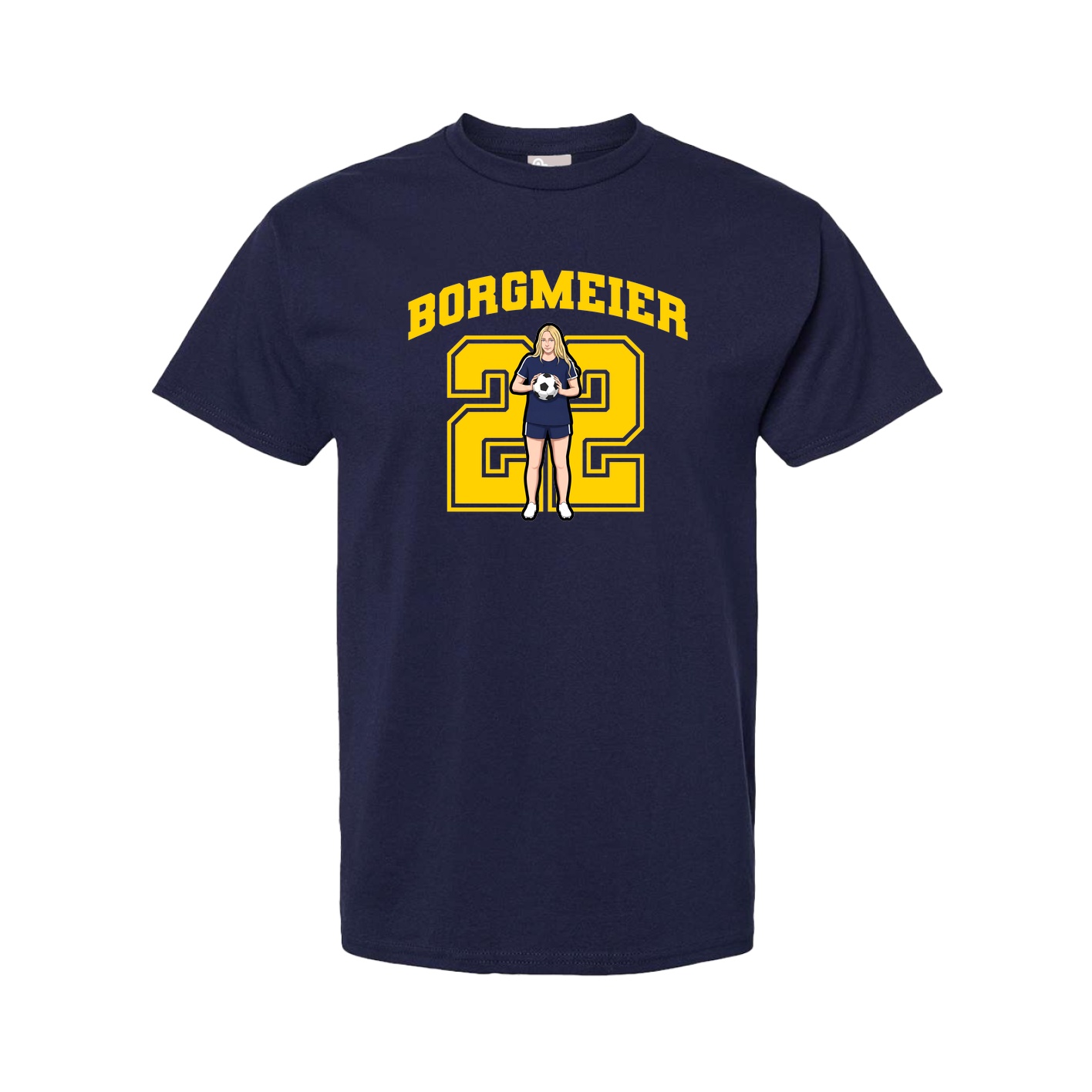 Tee — Number in Navy