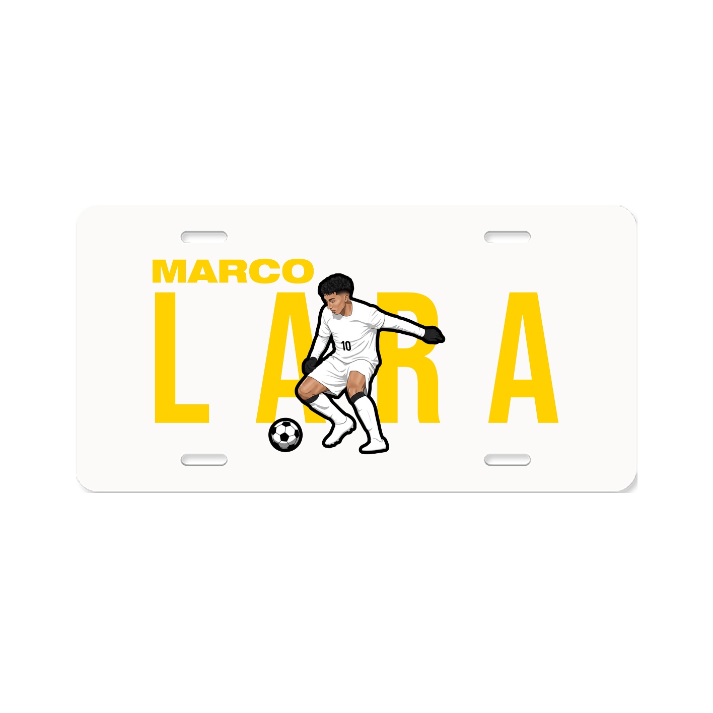 License Plate — Player Name in Classic