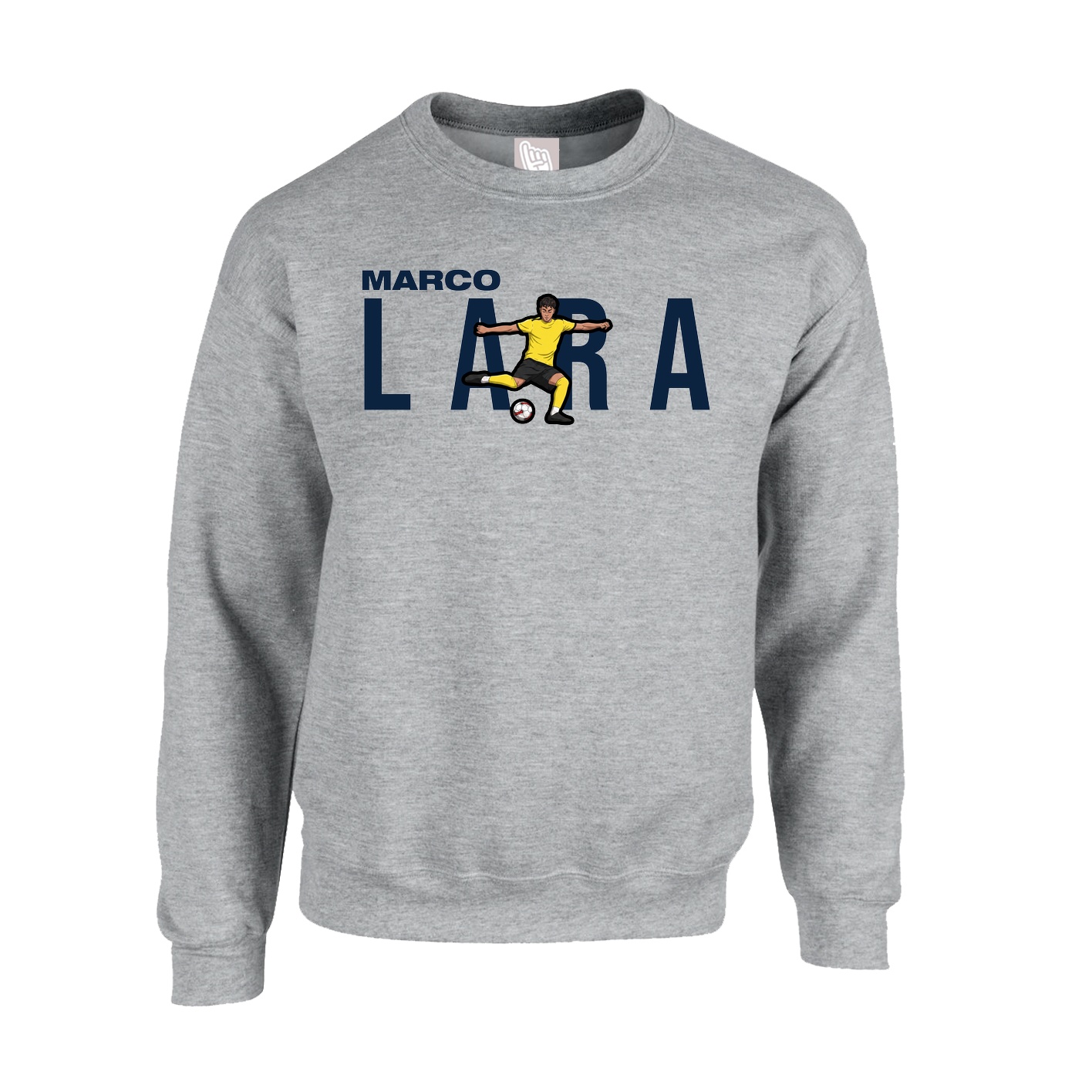 Fleece Crew — Player Name in Grey