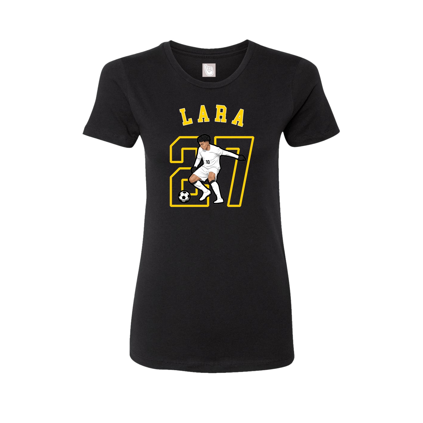 Fitted Women's Tee — Shirsey Arch in Black