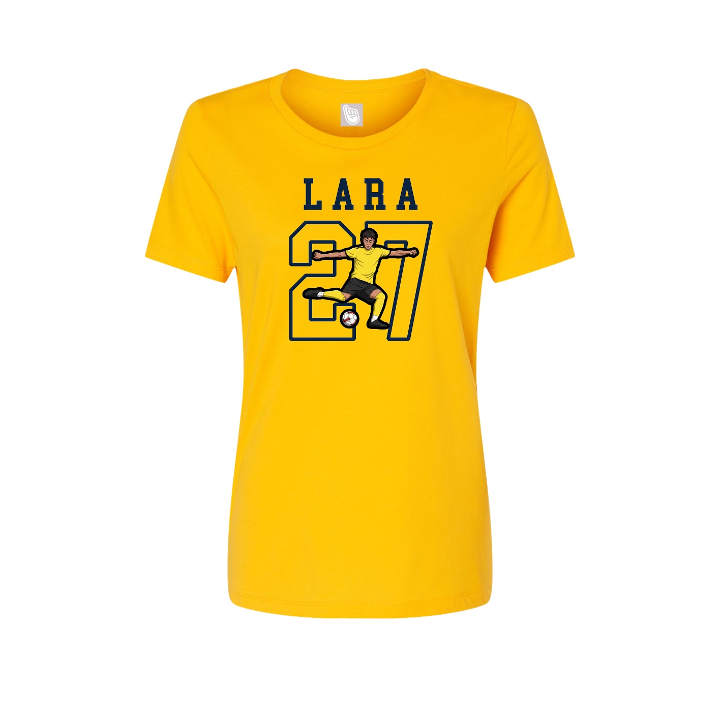 Fitted Women's Tee — Shirsey in Gold