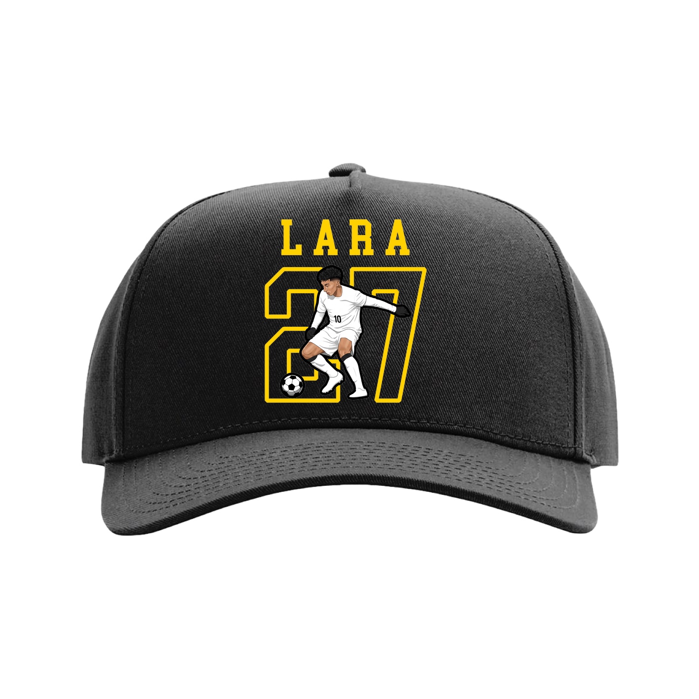 Full Fabric Five-Panel Champ Cap — Shirsey in Black