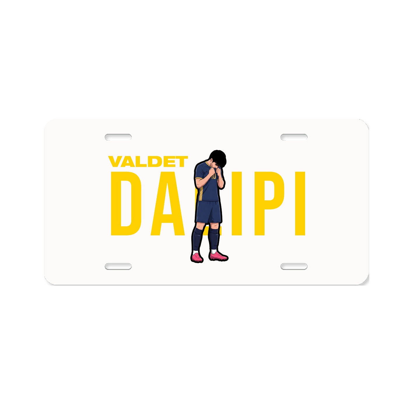 License Plate — Player Name in Classic