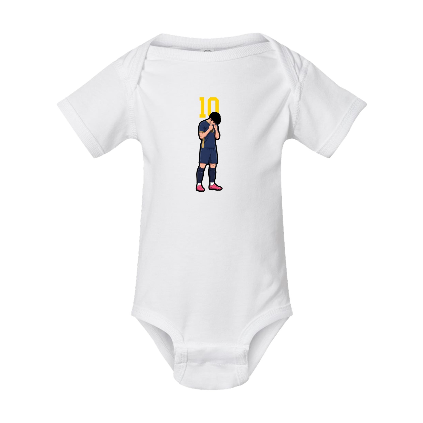 Baby Onesie — Number Top in White