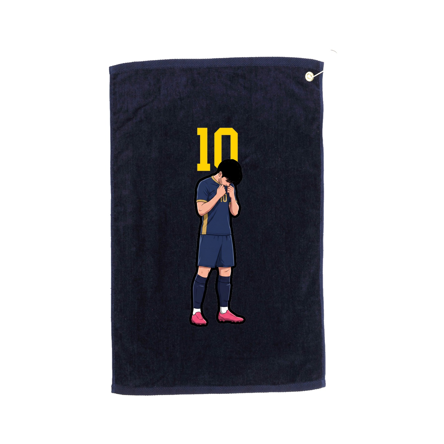 Golf Towel — Number Top in Navy