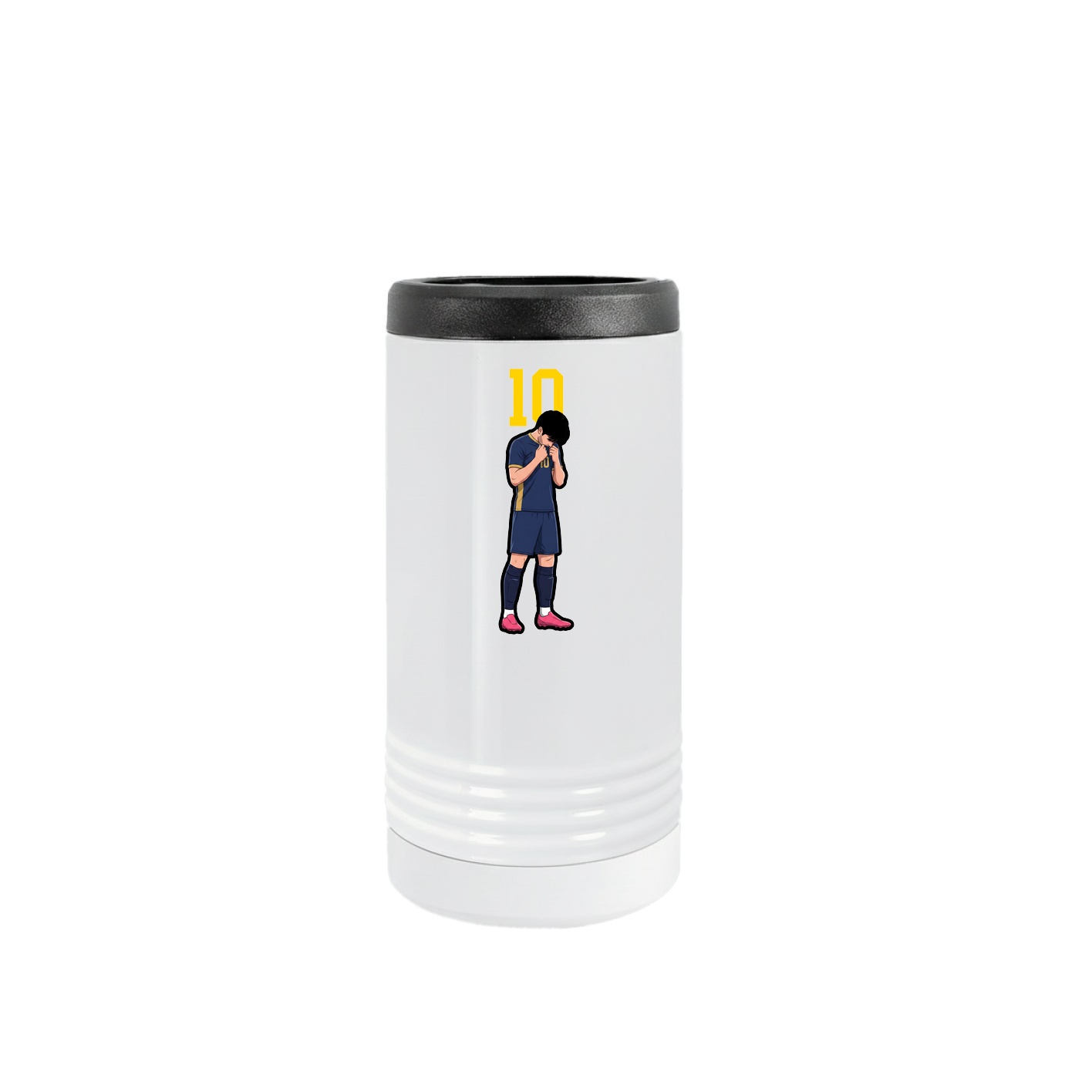 Slim Beverage Holder — Number Top in White
