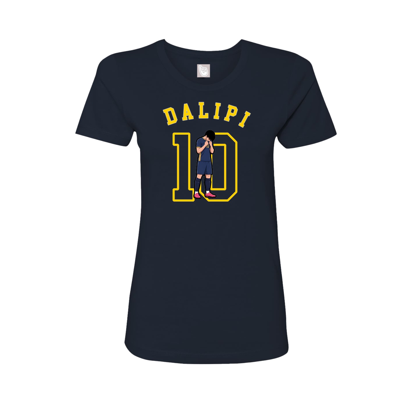 Fitted Women's Tee — Shirsey Arch in Navy