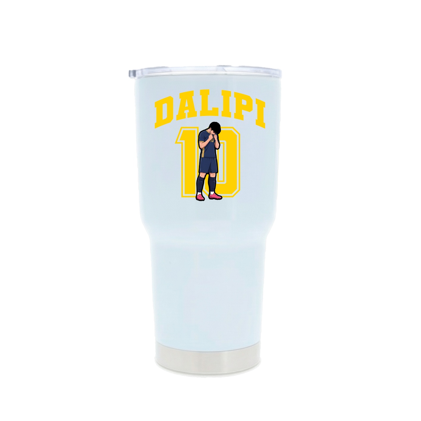 30oz Stainless Steel Tumbler — Number in White