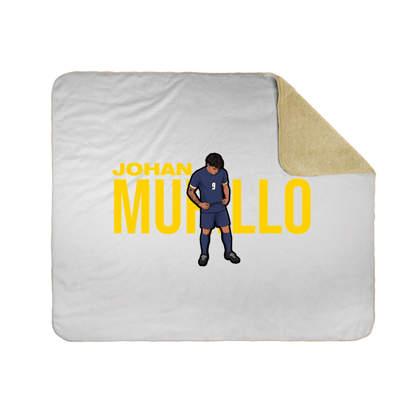 Throw Blanket — Player Name in White