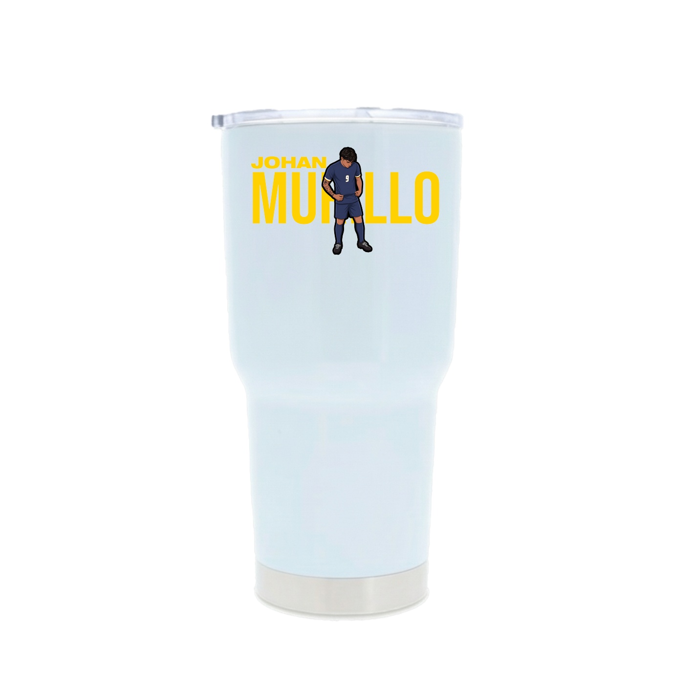 30oz Stainless Steel Tumbler — Player Name in White