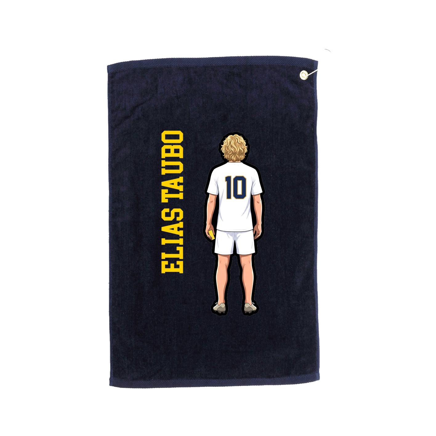 Golf Towel — Name Vertical in Navy