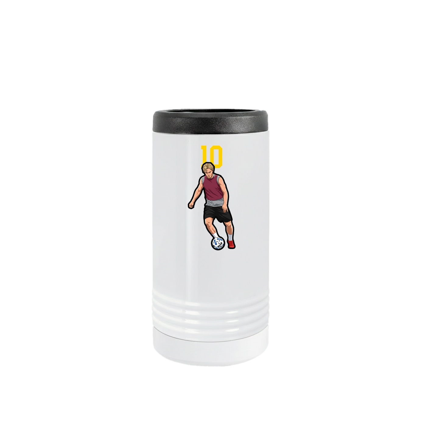 Slim Beverage Holder — Number Top in White
