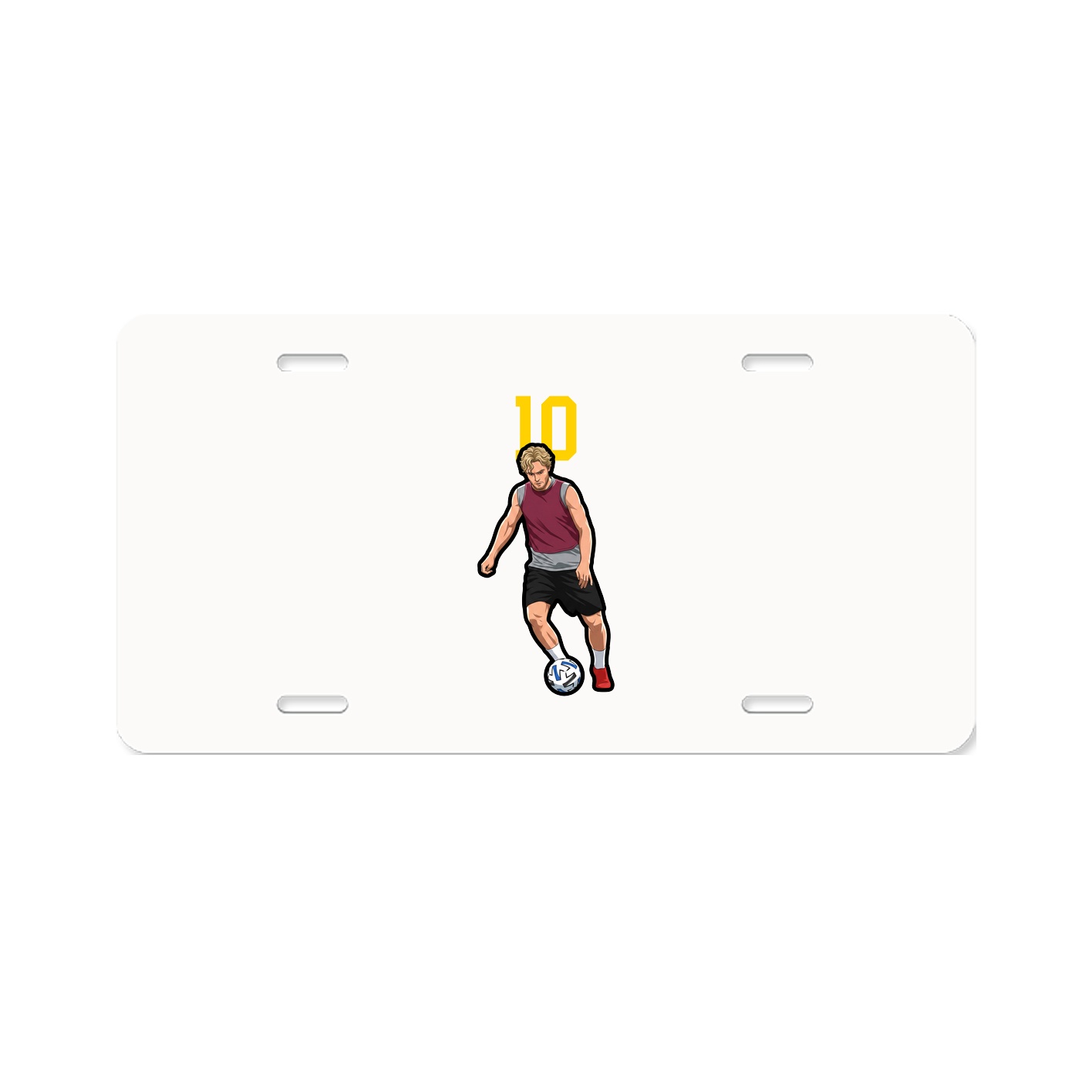 License Plate — Number Top in Classic