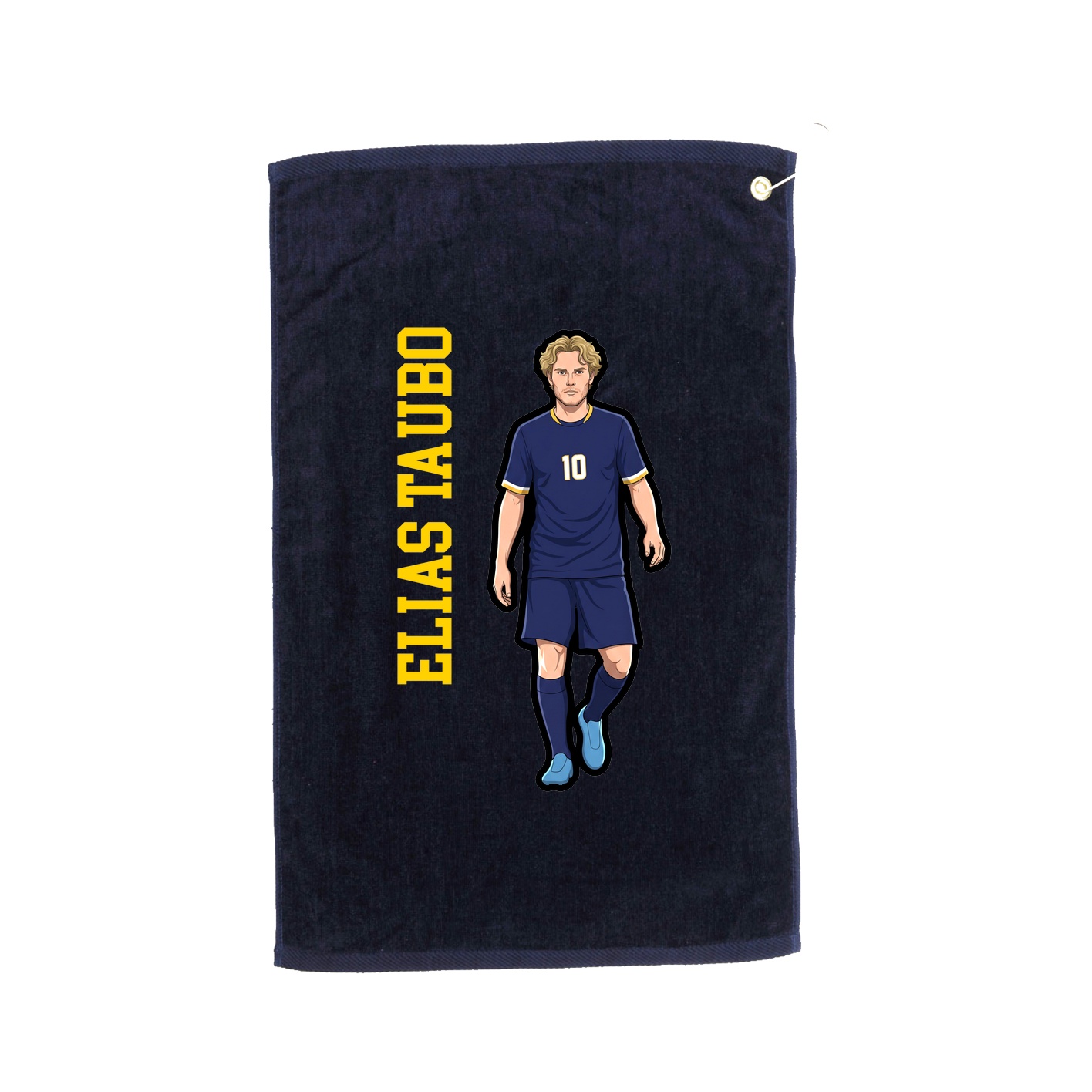 Golf Towel — Name Vertical in Navy