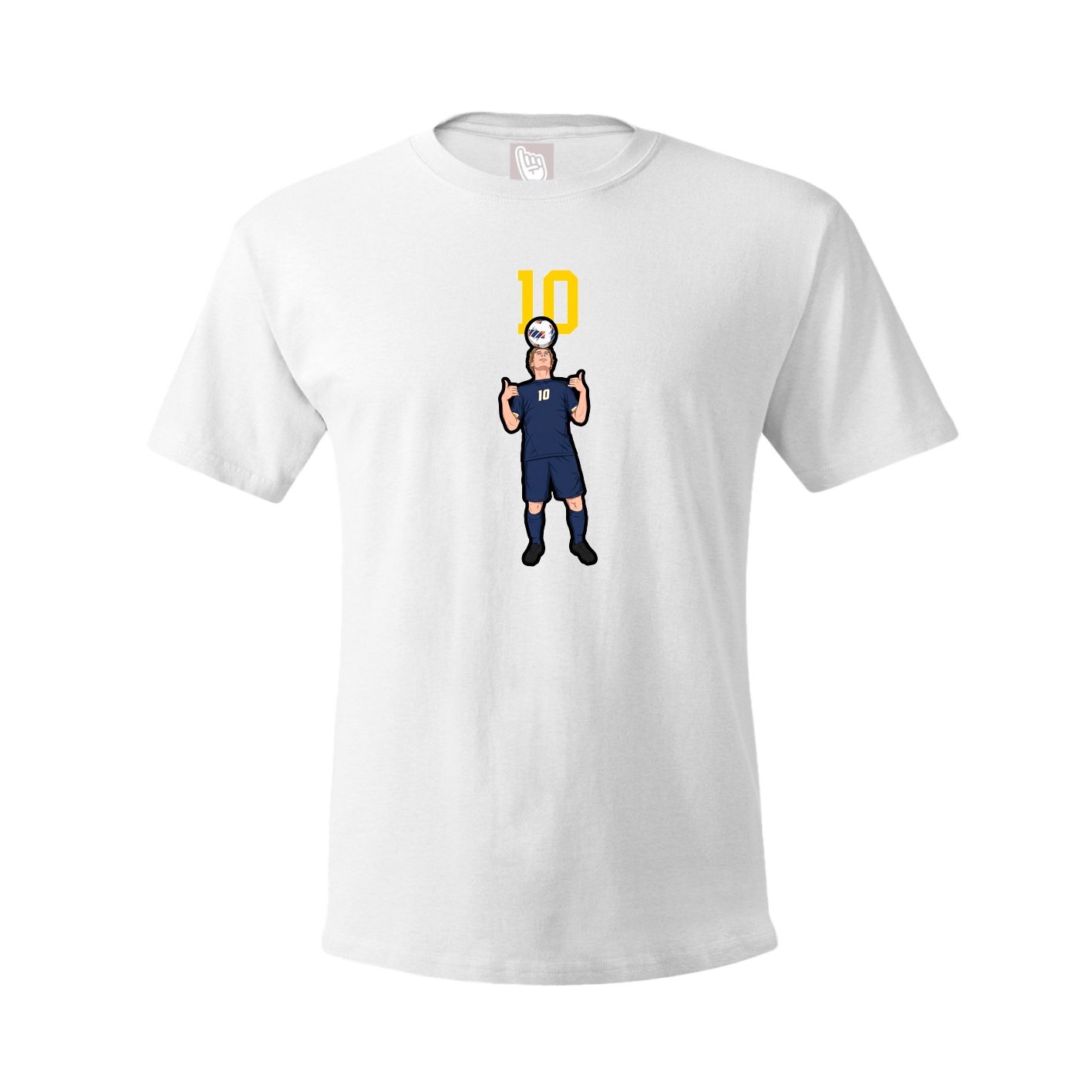 Tee — Number Top in White