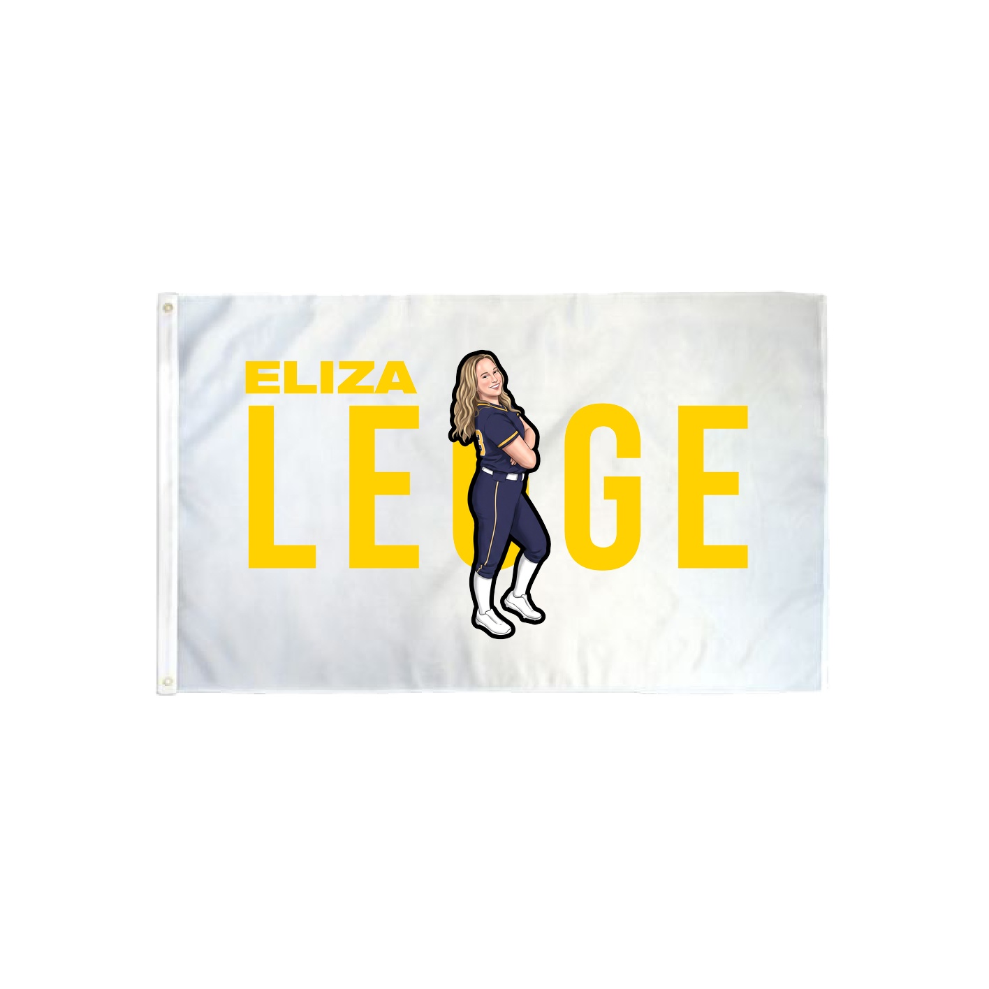 3x5 Flag — Player Name in Classic