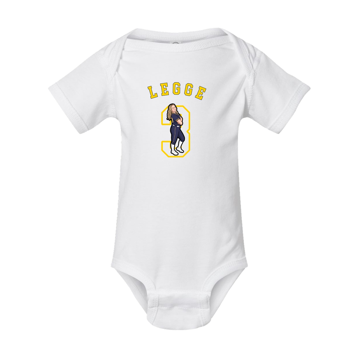 Baby Onesie — Shirsey Arch in White