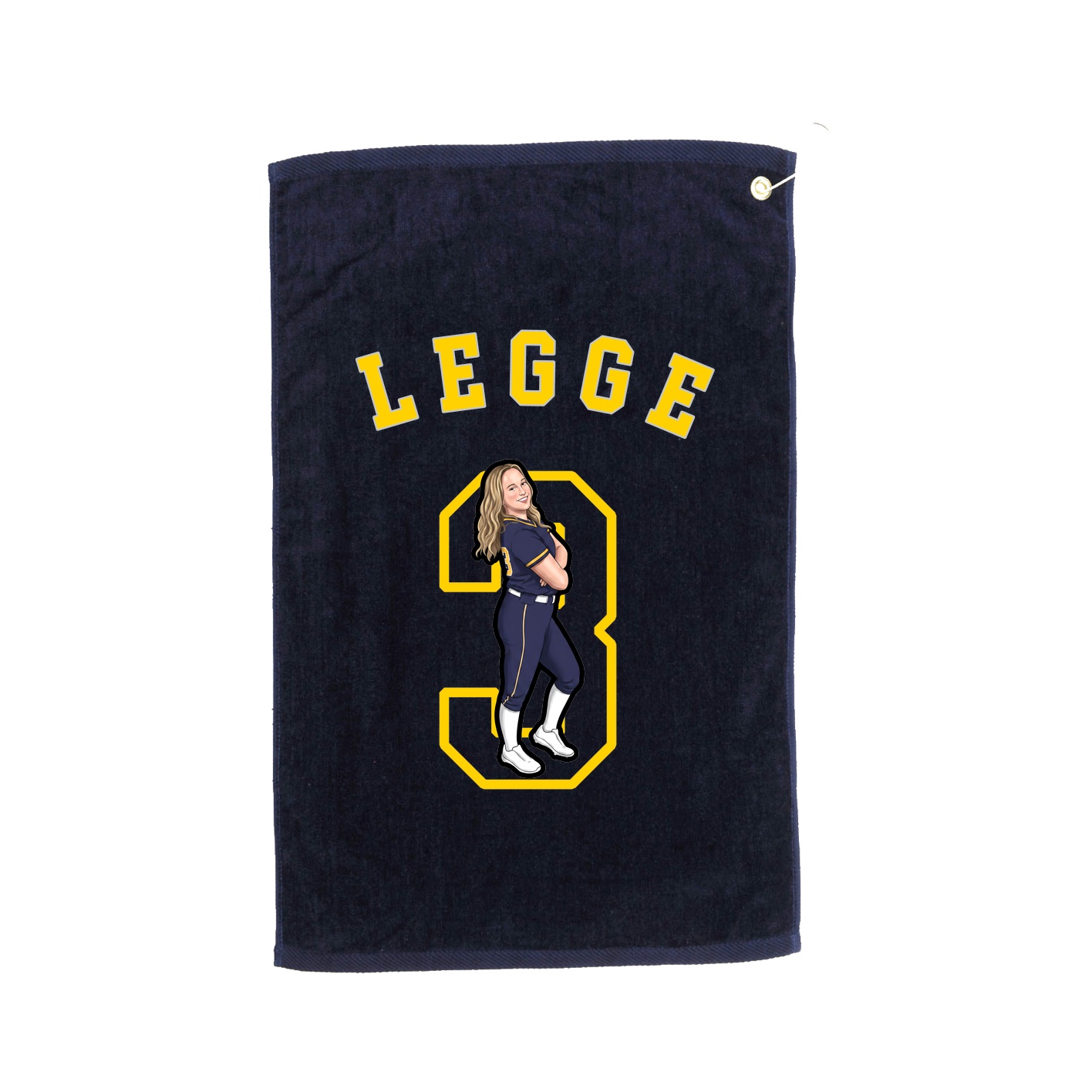 Golf Towel — Shirsey Arch in Navy