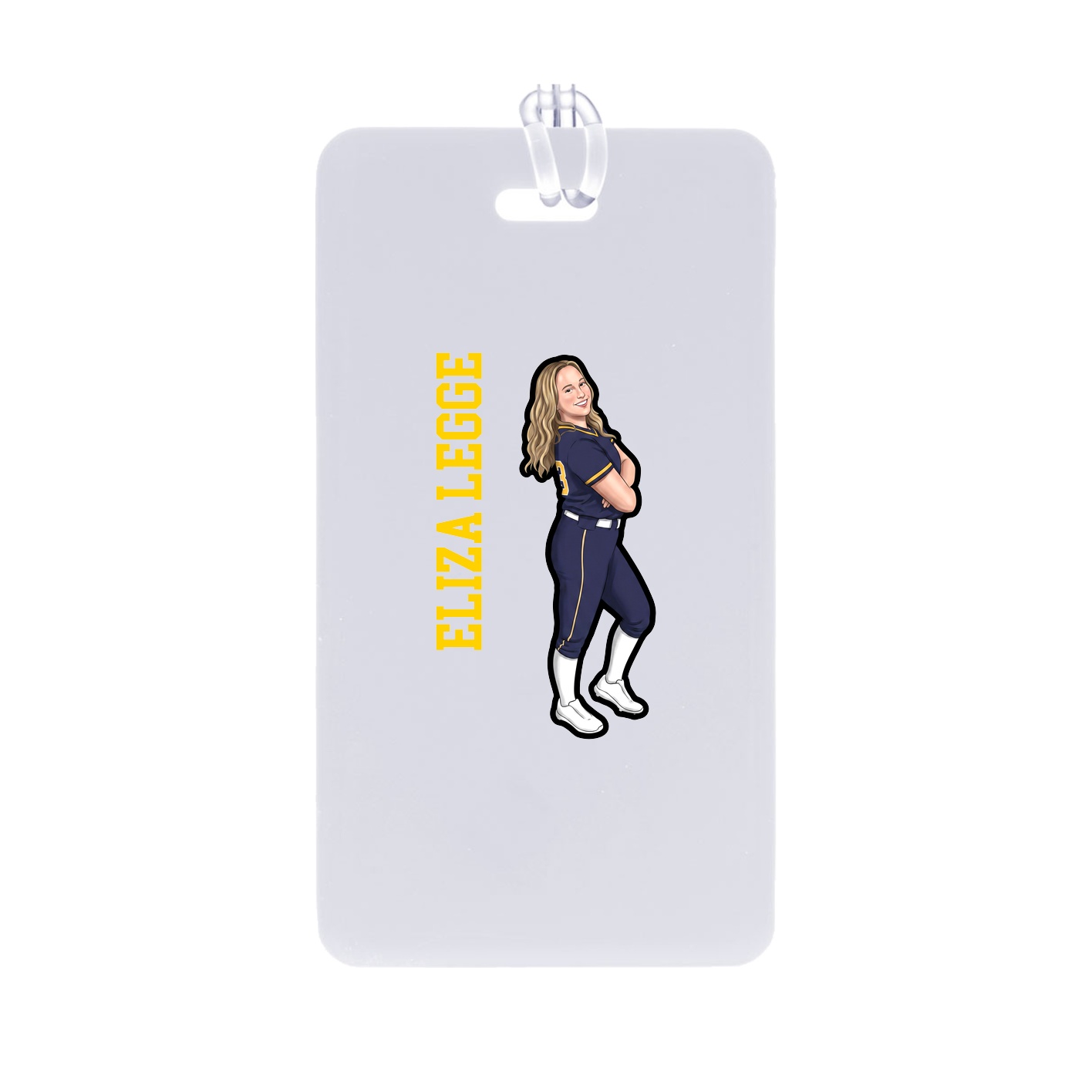 Bag Tag — Name Vertical in Classic