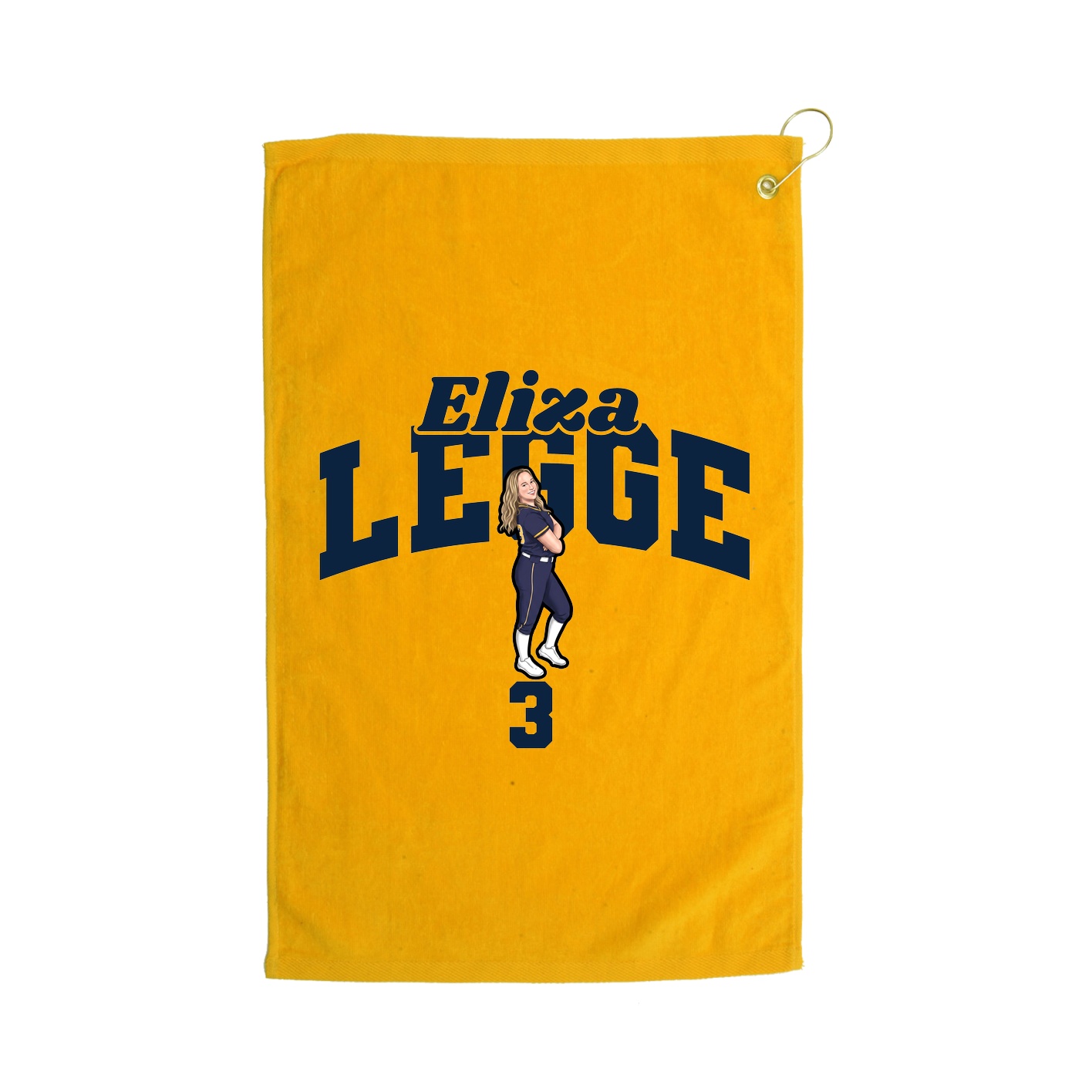 Golf Towel — Signature Arch in Gold