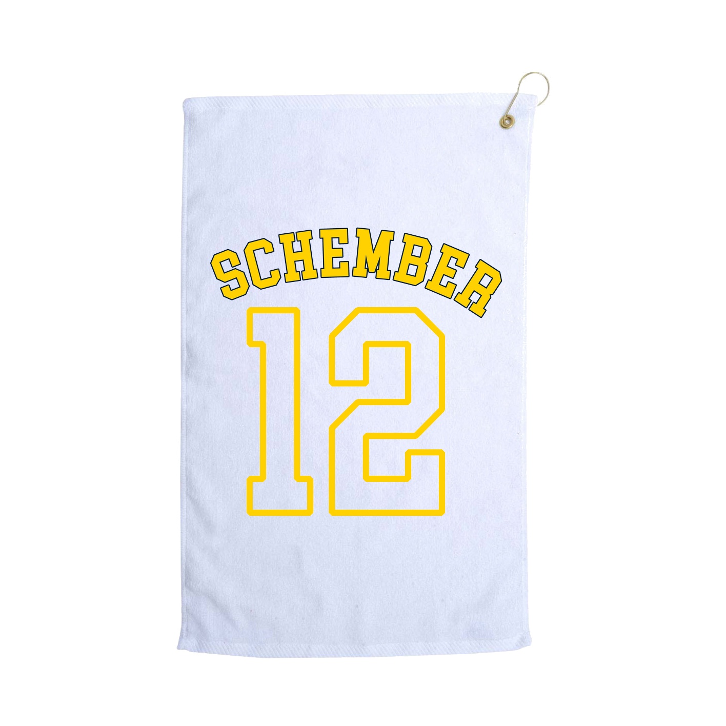Golf Towel — Shirsey Arch in White