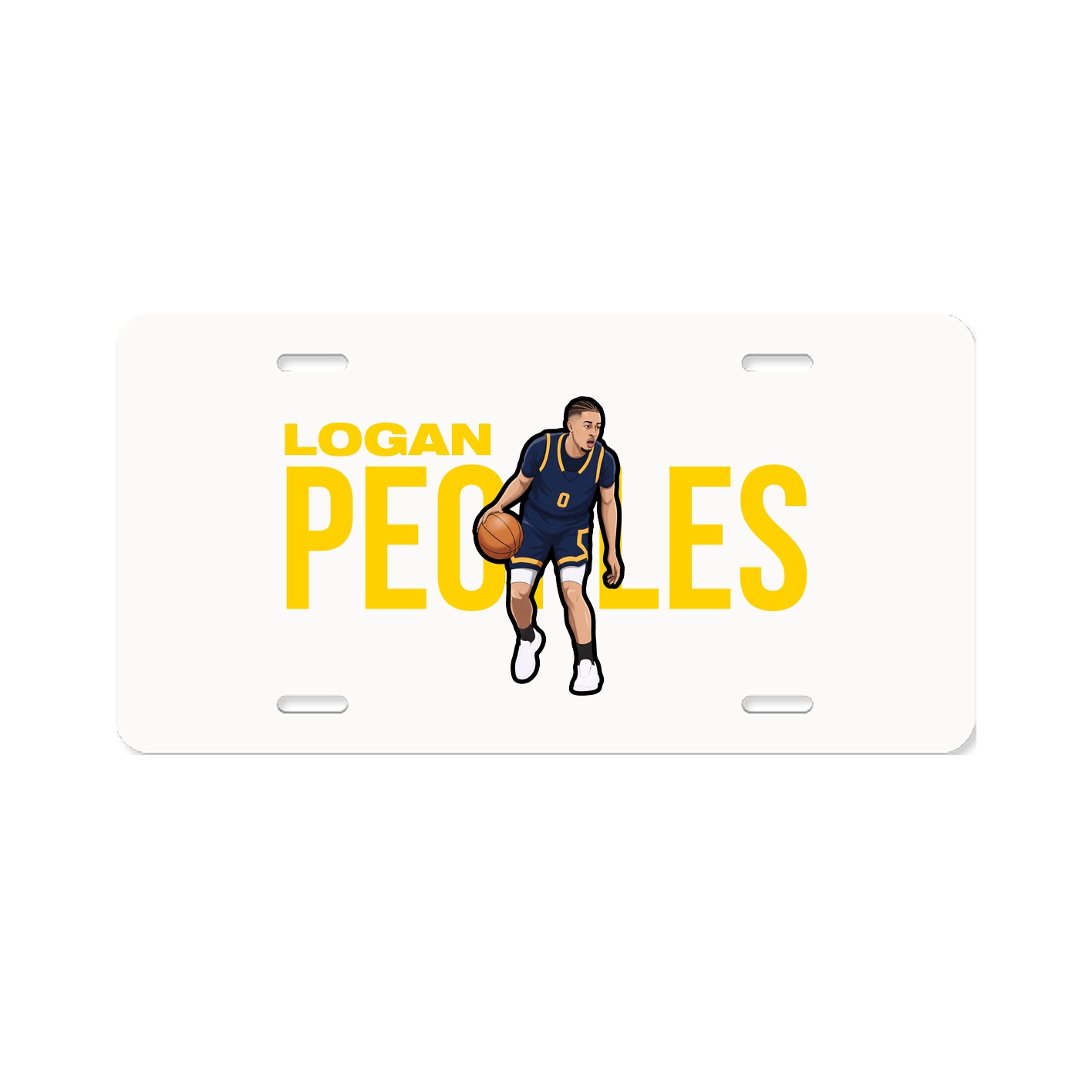 License Plate — Player Name in Classic