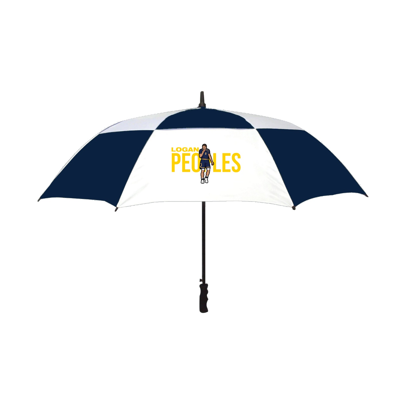 Golf Umbrella — Player Name in Navy