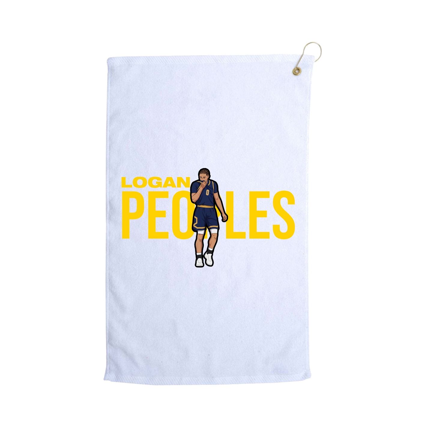 Golf Towel — Player Name in White