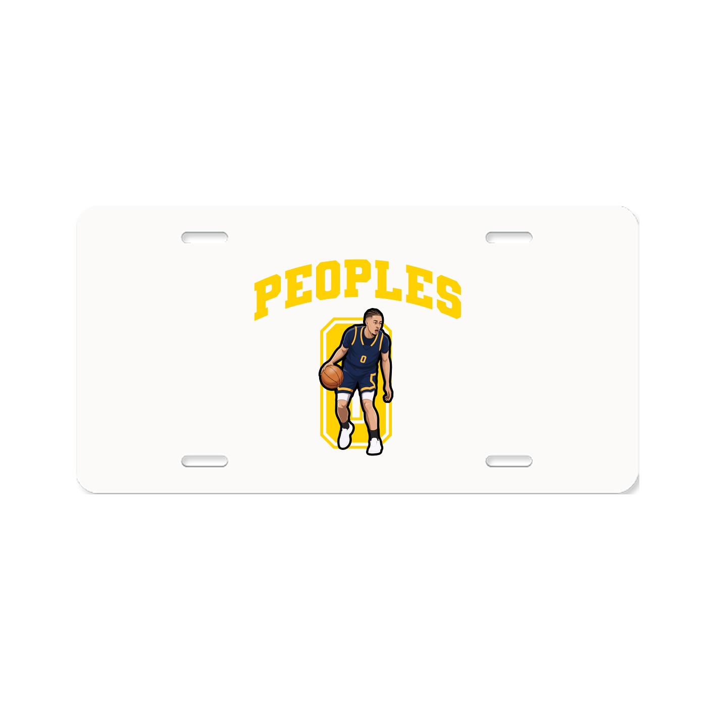 License Plate — Number in Classic