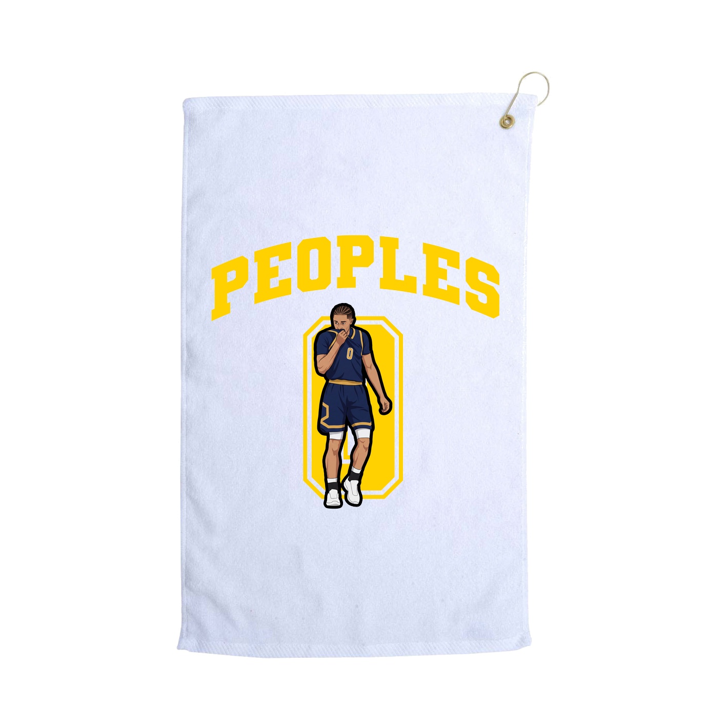 Golf Towel — Number in White