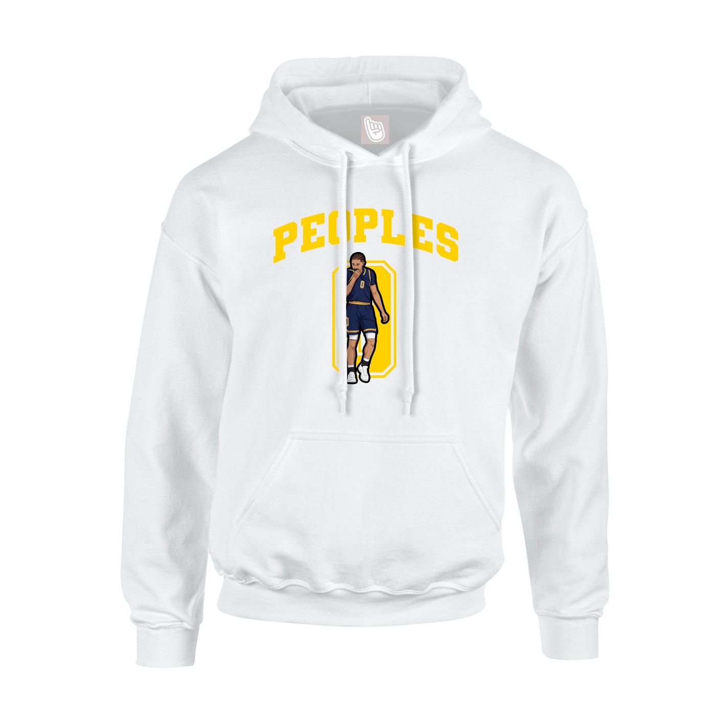 Youth Hoodie — Number in White