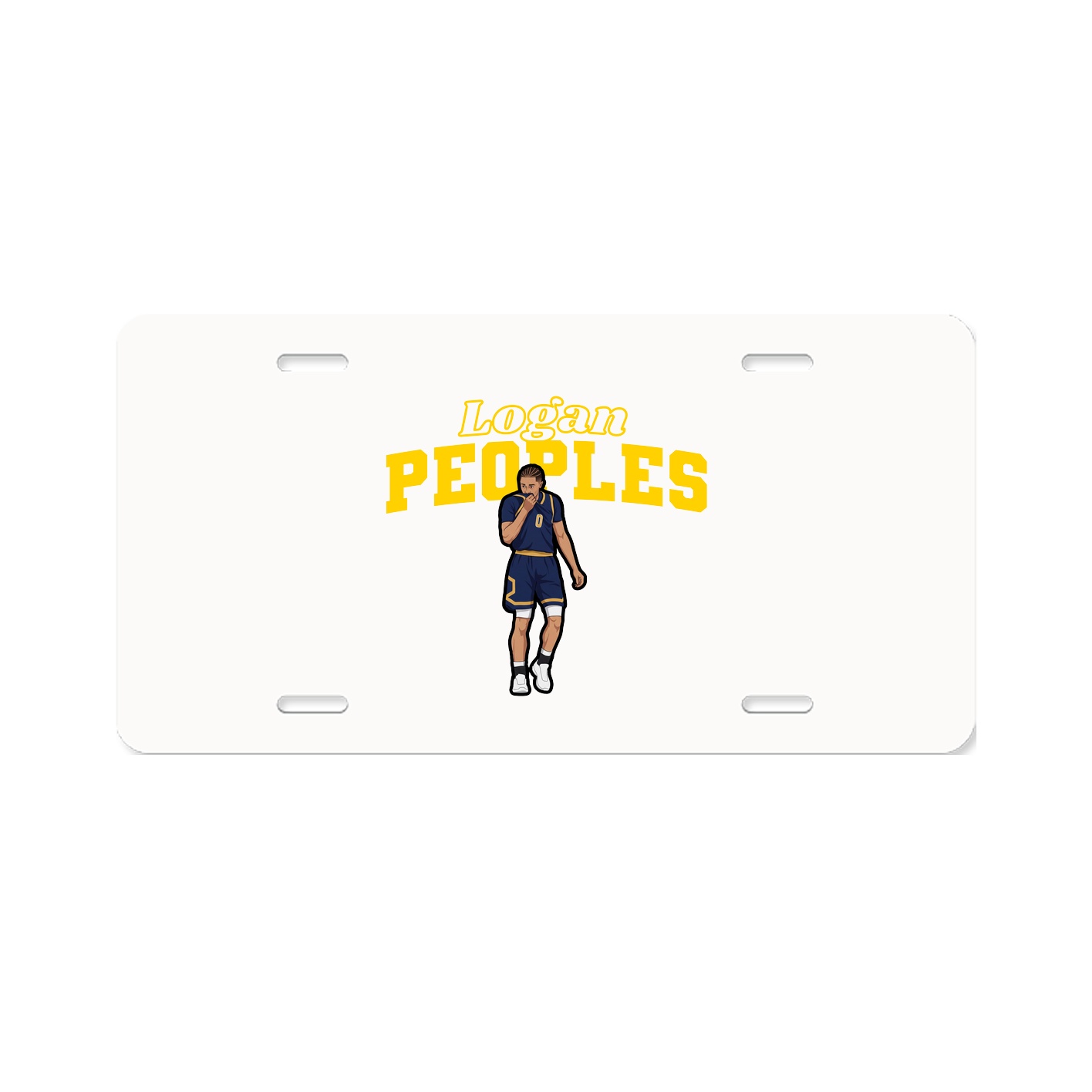 License Plate — Name Arch in Classic