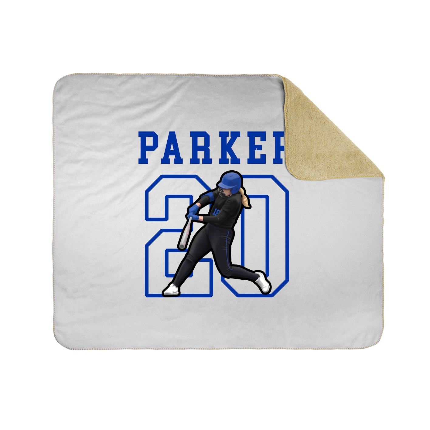 Throw Blanket — Shirsey in White