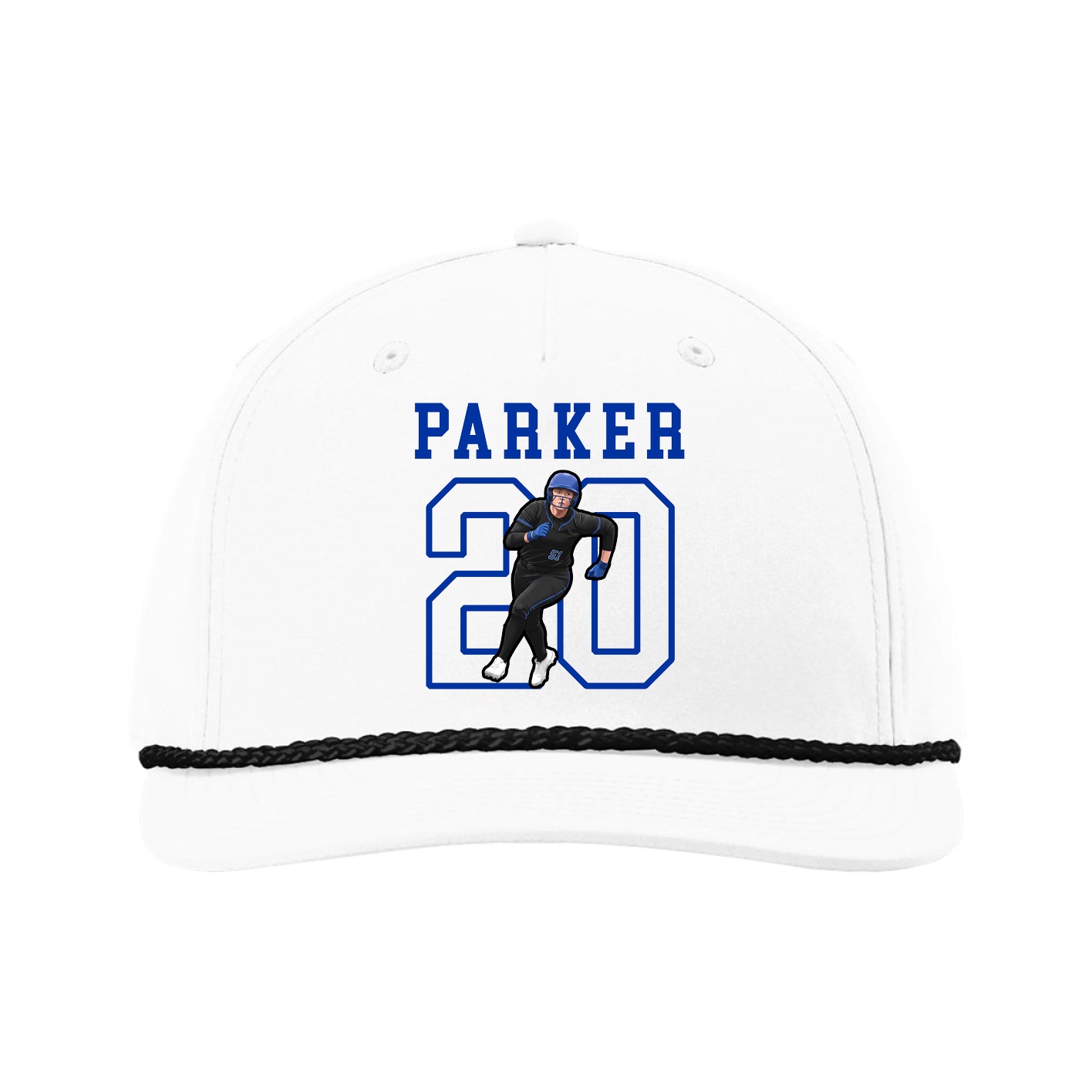 Five-Panel Classic Rope Cap — Shirsey in White