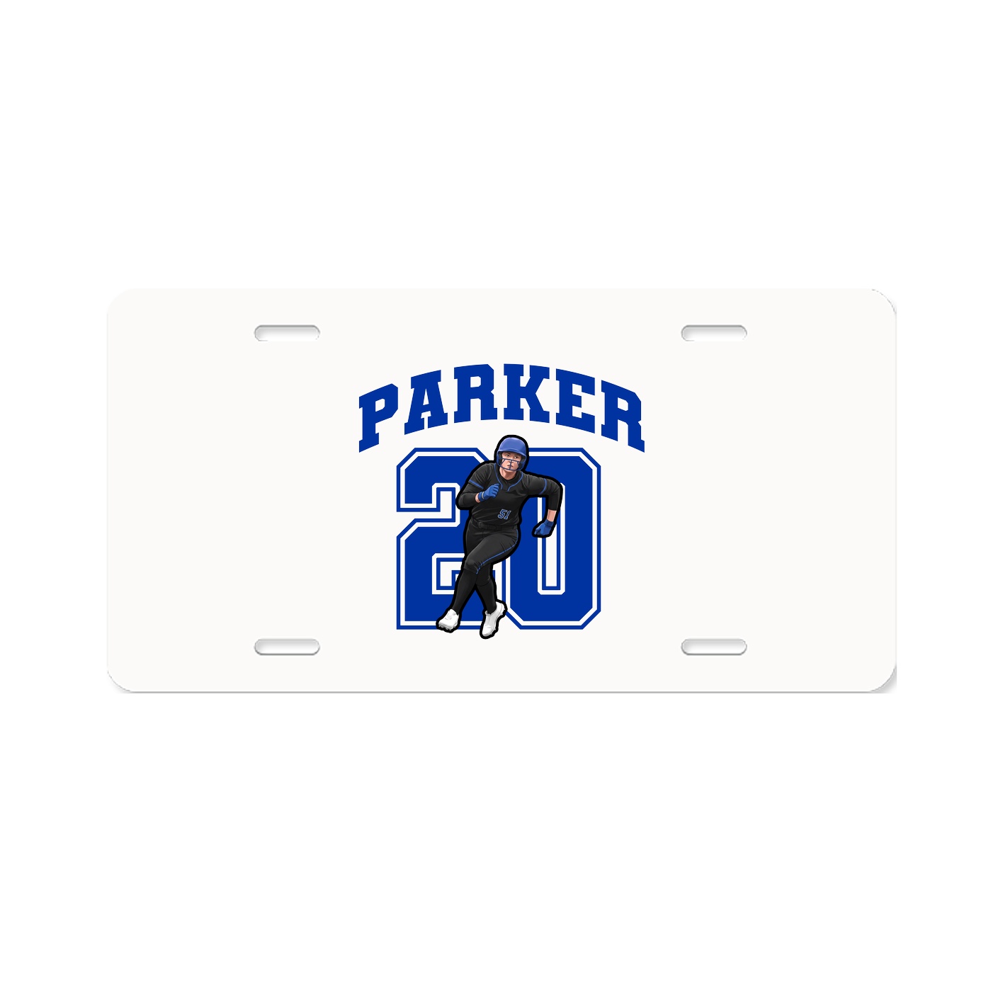 License Plate — Number in Classic