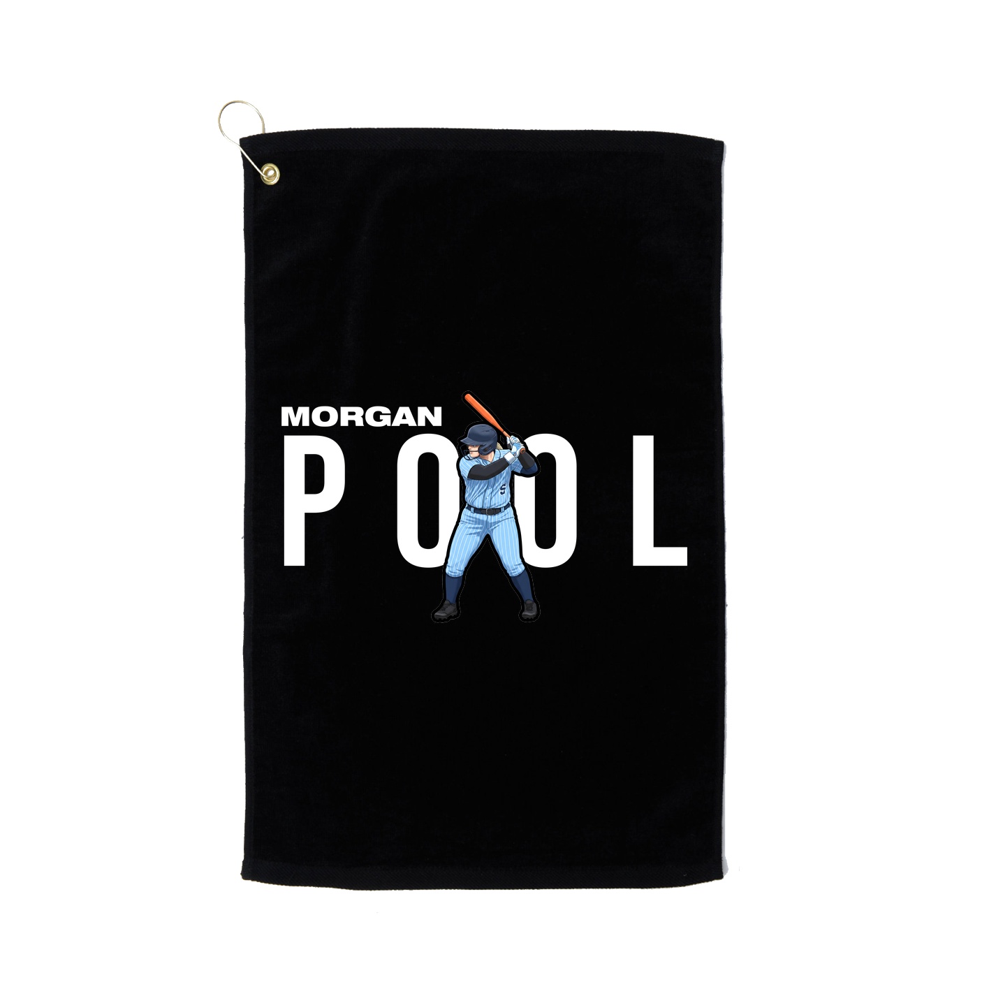 Golf Towel — Player Name in Black