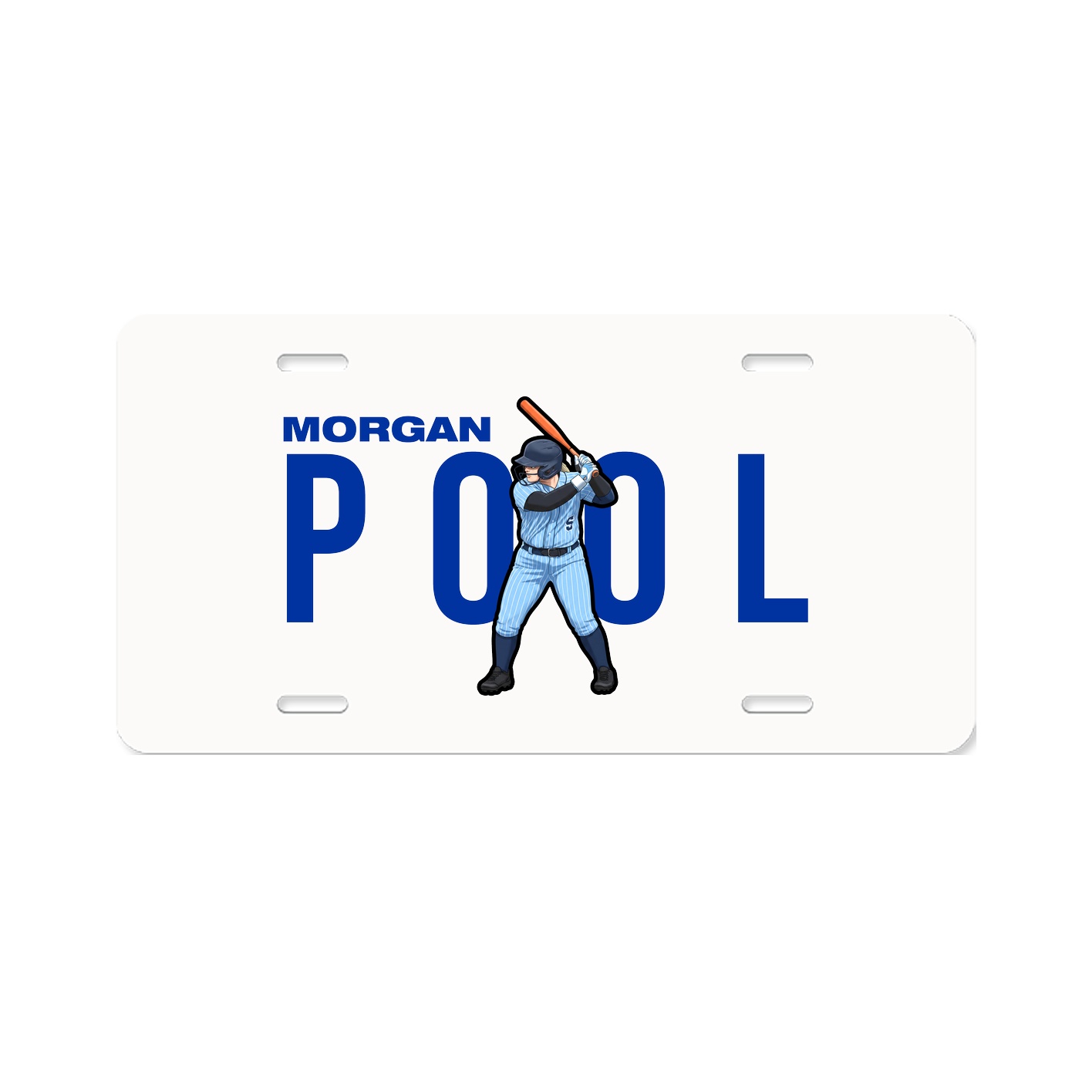 License Plate — Player Name in Classic