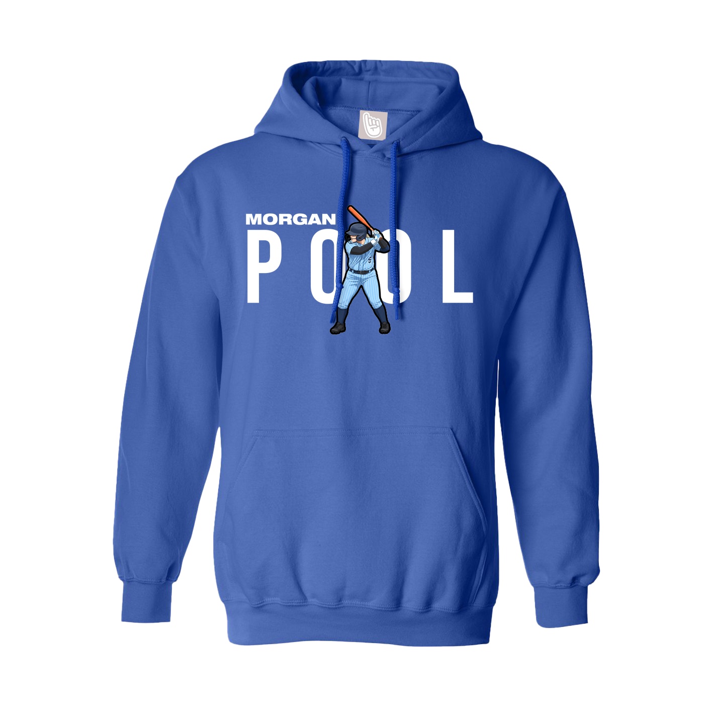 Hoodie — Player Name in Royal