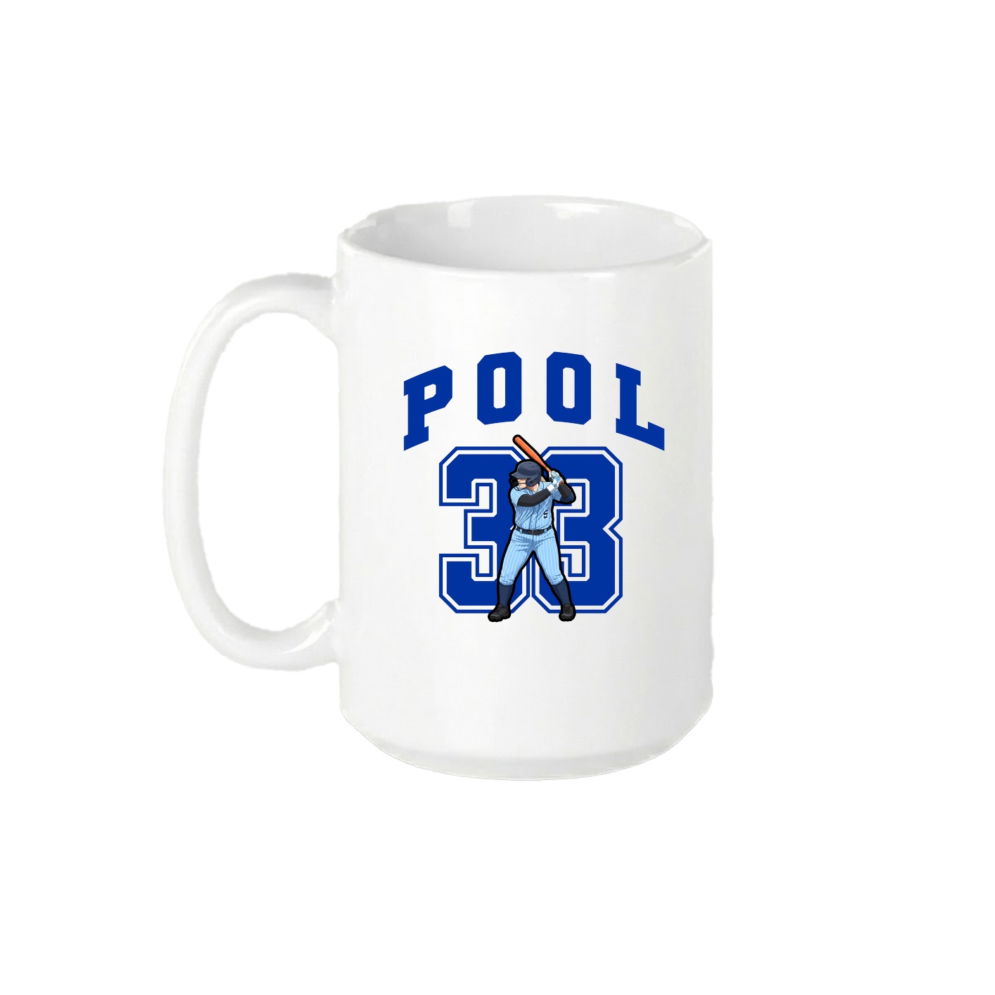 15oz Coffee Mug — Number in White