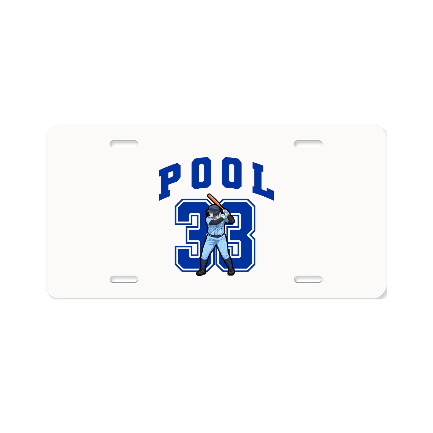 License Plate — Number in Classic